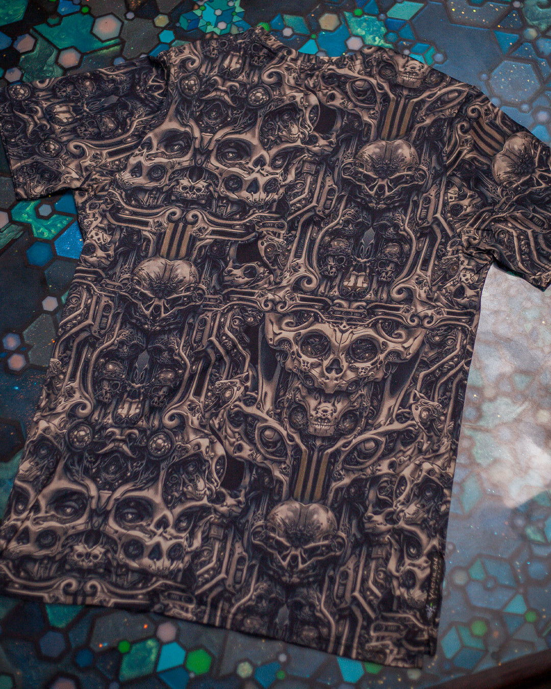 New T-Shirt Men / Cotton Supima AOP - SKULLOHOLICS